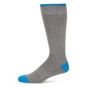 NEW Mack Weldon Mens Everyday Extended Crew Socks Gray Blue One Size